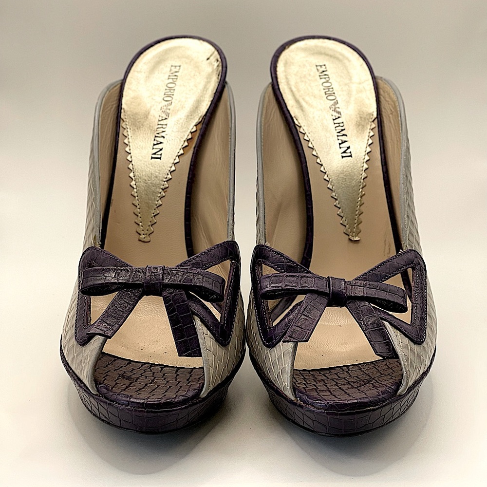 Emporio Armani 2 Shades of Purple 5-inch High Heal